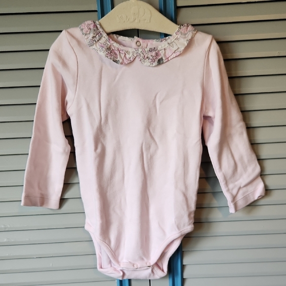 Jacadi Paris Light Pink Long Sleeve Onesie - Picture 1 of 13